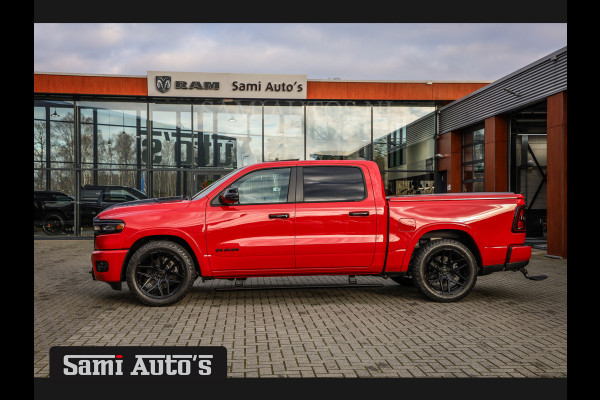 Dodge Ram 2025 NIGHT PREMIUM | BOM VOL + 14.4 INCH SCHERM + LUCHTVERING + HUD | HURRICANE 420PK 636 Nm | PRIJS MET LPG EN COVER EN GARANTI DUBBELE CABINE | PICK UP | 5 PERSOONS | DC | GRIJSKENTEKEN | PR4 FLAME RED | VOORRAAD NR 2234 - 4995