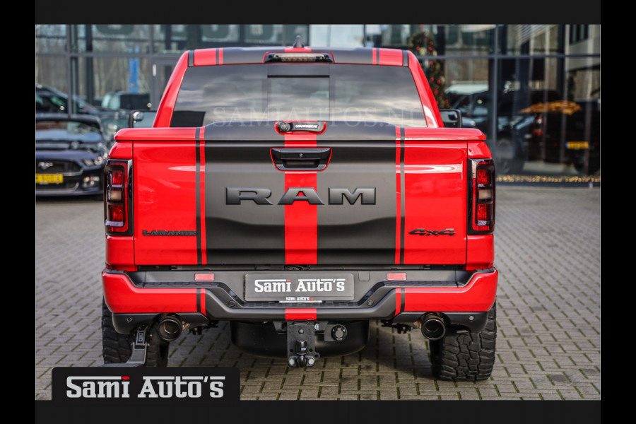 Dodge Ram 2025 NIGHT PREMIUM | BOM VOL + 14.4 INCH SCHERM + LUCHTVERING + HUD | HURRICANE 420PK 636 Nm | PRIJS MET LPG EN COVER EN GARANTI DUBBELE CABINE | PICK UP | 5 PERSOONS | DC | GRIJSKENTEKEN | PR4 FLAME RED | VOORRAAD NR 2234 - 4995