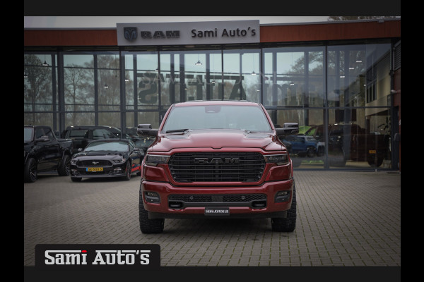 Dodge Ram 2025 LARAMIE SPORT HURRICANE 420PK 636 Nm | PRIJS MET LPG EN COVER EN GARANTIE | DUBBELE CABINE | PICK UP | 5 PERSOONS | DC | GRIJSKENTEKEN | Velvet Red Pearl VOORAAD 2218 - 3854