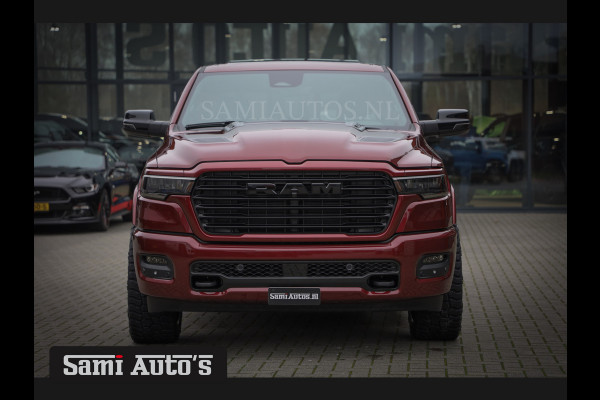 Dodge Ram 2025 LARAMIE SPORT HURRICANE 420PK 636 Nm | PRIJS MET LPG EN COVER EN GARANTIE | DUBBELE CABINE | PICK UP | 5 PERSOONS | DC | GRIJSKENTEKEN | Velvet Red Pearl VOORAAD 2218 - 3854