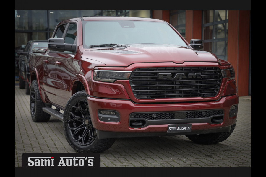 Dodge Ram 2025 LARAMIE SPORT HURRICANE 420PK 636 Nm | PRIJS MET LPG EN COVER EN GARANTIE | DUBBELE CABINE | PICK UP | 5 PERSOONS | DC | GRIJSKENTEKEN | Velvet Red Pearl VOORAAD 2218 - 3854