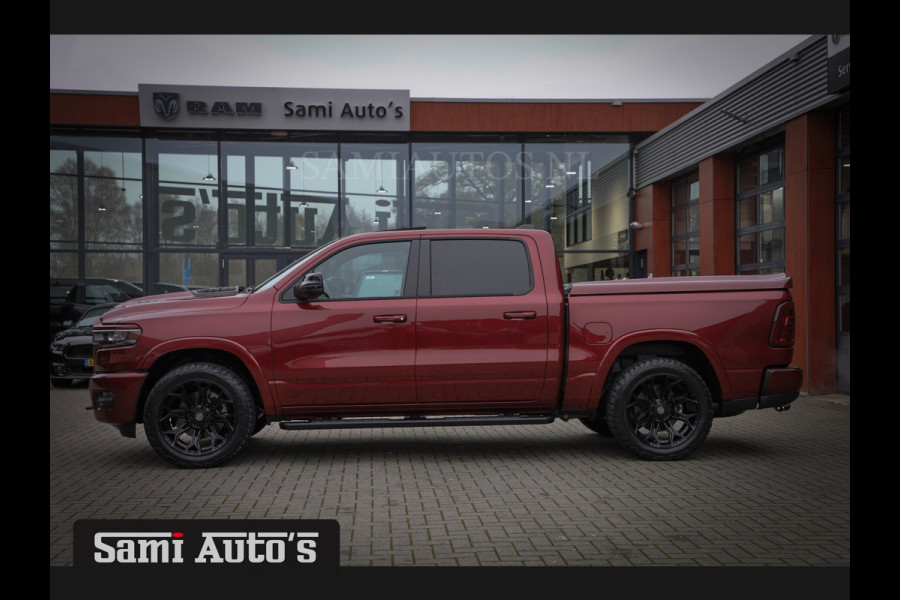 Dodge Ram 2025 LARAMIE SPORT HURRICANE 420PK 636 Nm | PRIJS MET LPG EN COVER EN GARANTIE | DUBBELE CABINE | PICK UP | 5 PERSOONS | DC | GRIJSKENTEKEN | Velvet Red Pearl VOORAAD 2218 - 3854