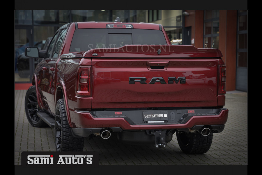 Dodge Ram 2025 LARAMIE SPORT HURRICANE 420PK 636 Nm | PRIJS MET LPG EN COVER EN GARANTIE | DUBBELE CABINE | PICK UP | 5 PERSOONS | DC | GRIJSKENTEKEN | Velvet Red Pearl VOORAAD 2218 - 3854