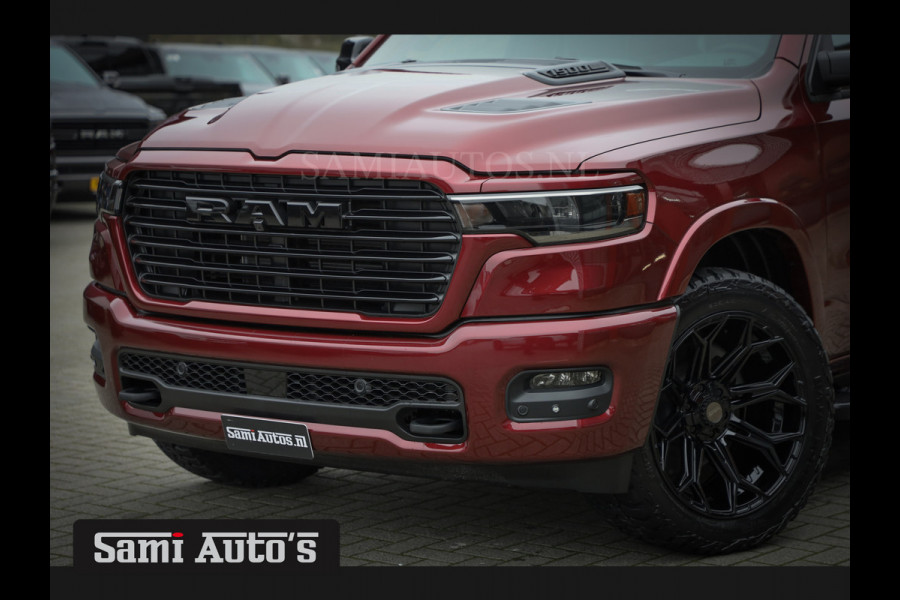 Dodge Ram 2025 LARAMIE SPORT HURRICANE 420PK 636 Nm | PRIJS MET LPG EN COVER EN GARANTIE | DUBBELE CABINE | PICK UP | 5 PERSOONS | DC | GRIJSKENTEKEN | Velvet Red Pearl VOORAAD 2218 - 3854