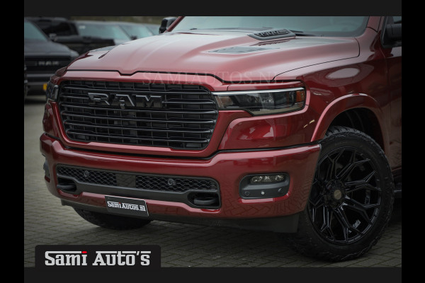 Dodge Ram 2025 LARAMIE SPORT HURRICANE 420PK 636 Nm | PRIJS MET LPG EN COVER EN GARANTIE | DUBBELE CABINE | PICK UP | 5 PERSOONS | DC | GRIJSKENTEKEN | Velvet Red Pearl VOORAAD 2218 - 3854