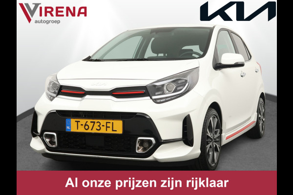 Kia Picanto 1.0 T-GDi GT-Line 5p - Cruise Control - Leder - Climate Control - Navigatie - Apple/Android Carplay - Fabrieksgarantie tot 07-06-2030