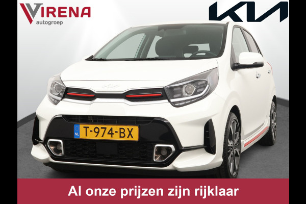 Kia Picanto 1.0 T-GDi GT-Line 5p - Cruise Control - Leder - Climate Control - Navigatie - Apple/Android Carplay - Fabrieksgarantie tot 19-05-2030