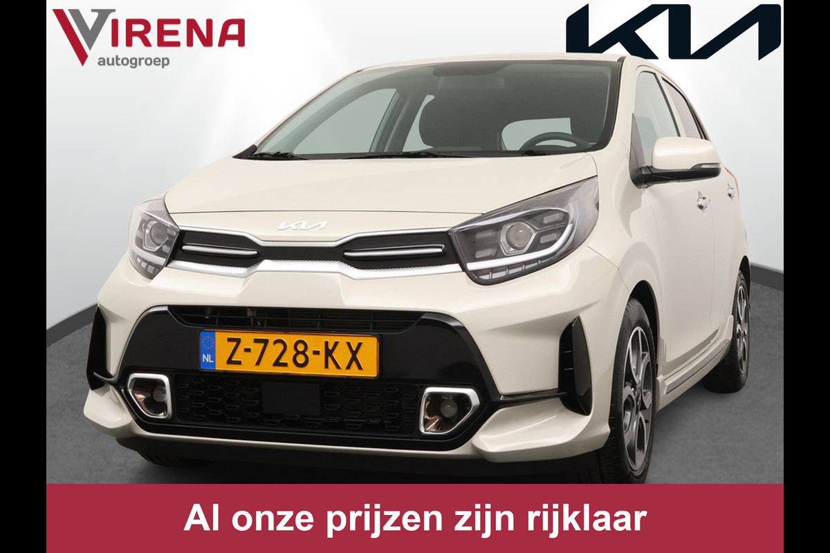 Kia Picanto 1.0 DPi GT-Line - Cruise Control - Climate Control - Leder - Navigatie - Apple/Android Carplay - Fabrieksgarantie Tot 2031