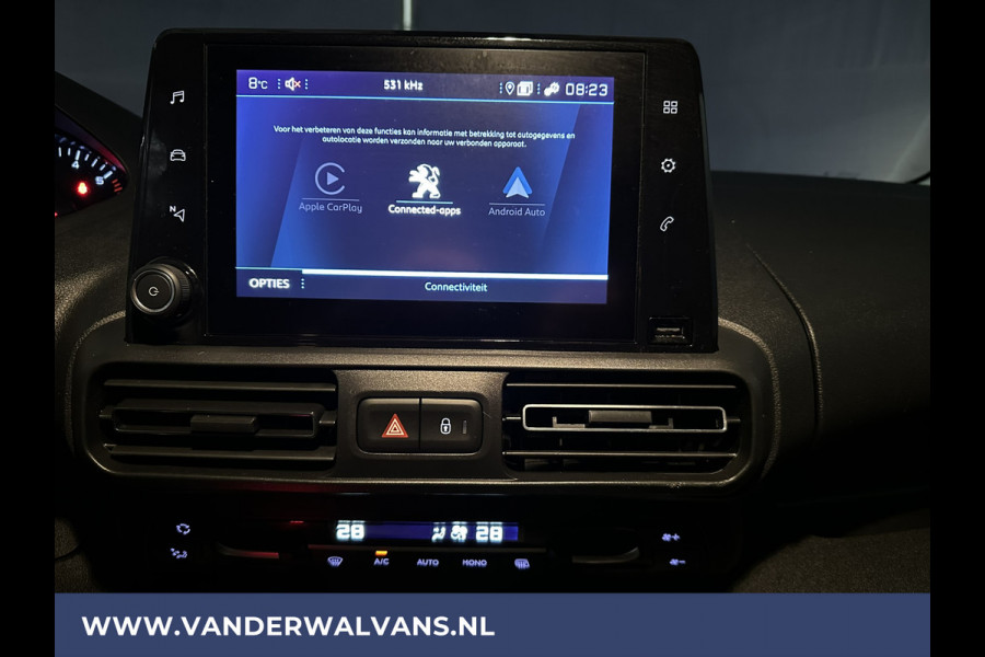 Peugeot Partner 1.5 BlueHDi 131pk L1H1 Euro6 ** Airco | 3-Zits | Navigatie | Camera Apple Carplay, Android Auto, Cruisecontrol, Parkeersensoren, bijrijdersbank