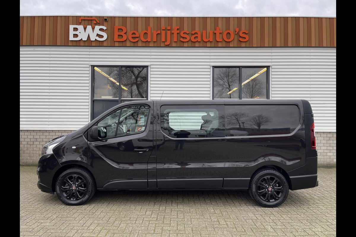 Fiat Talento 1.6 MJ 125pk EcoJet L2H1 DC 6 persoons / vaste prijs rijklaar € 19.950 ex btw / lease vanaf € 375 / zwart metallic / airco / cruise / navigatie / lichtmetalen velgen / trekhaak / isofix !