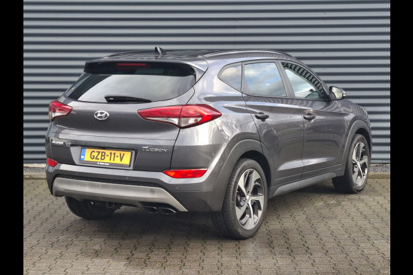 Hyundai Tucson 1.6 T-GDI Premium Automaat | Panodak | Lederen Sportstoelen | Trekhaak Afneembaar | Apple Carplay | Navigatie | Cruise Control | Navigatie | Camera | L.M. 19" |