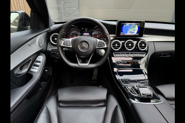 Mercedes-Benz C-Klasse Estate 180 AMG-line Automaat | Panoramadak | Lederen bekleding | Stoelverwarming | Burmester Audio | Achteruitrijcamera | LED ve