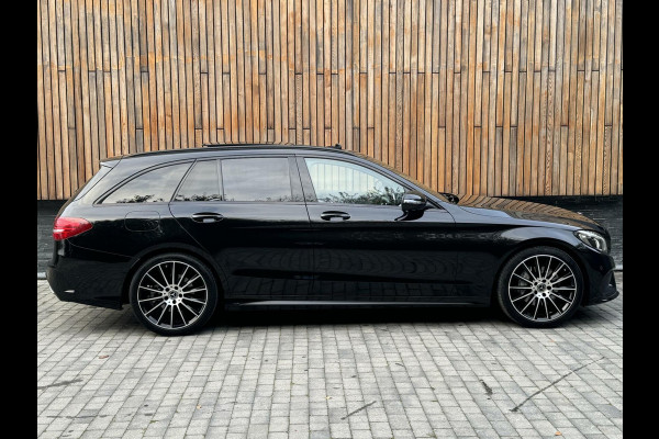 Mercedes-Benz C-Klasse Estate 180 AMG-line Automaat | Panoramadak | Lederen bekleding | Stoelverwarming | Burmester Audio | Achteruitrijcamera | LED ve