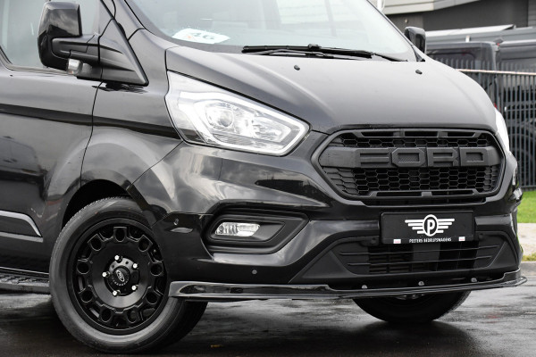 Ford Transit Custom 320 2.0 TDCI L2H1 Black Edition DC Adaptieve Cruise, Camera, Carplay, 170PK, Automaat, LED, Trekhaak, Sensoren,  UNIEK!