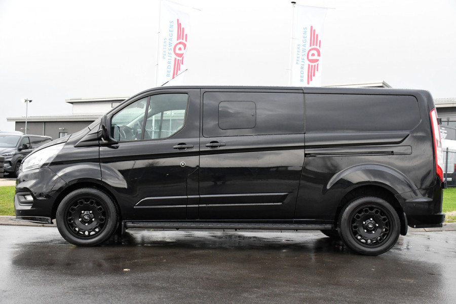 Ford Transit Custom 320 2.0 TDCI L2H1 Black Edition DC Adaptieve Cruise, Camera, Carplay, 170PK, Automaat, LED, Trekhaak, Sensoren,  UNIEK!