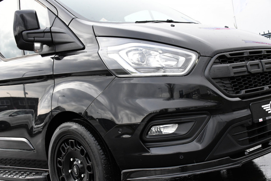 Ford Transit Custom 320 2.0 TDCI L2H1 Black Edition DC Adaptieve Cruise, Camera, Carplay, 170PK, Automaat, LED, Trekhaak, Sensoren,  UNIEK!