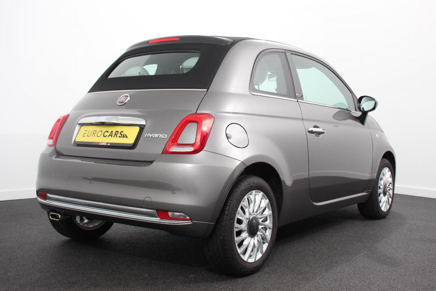 Fiat 500C 1.0 Hybrid Dolcevita | Cruise Control | Climatronic | Lederen Bekleding | Parkeersensoren Achter | DAB |