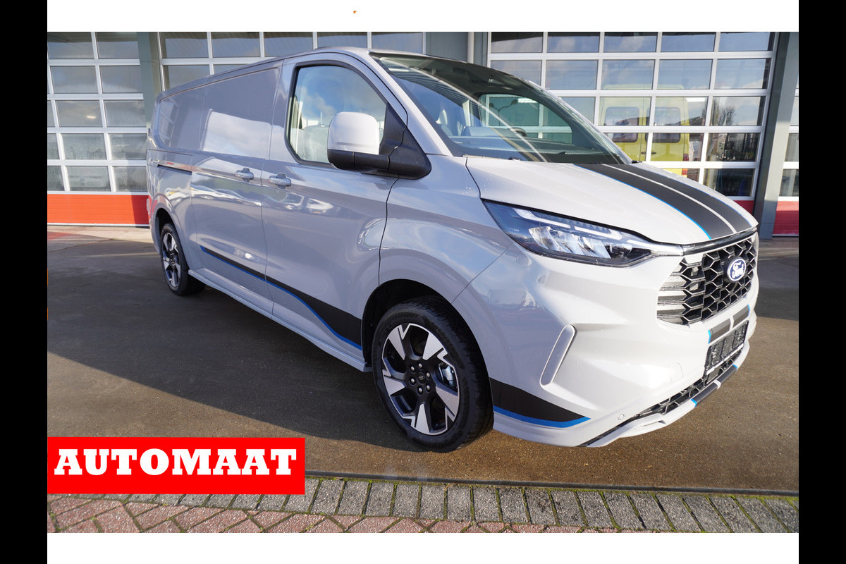 Ford Transit Custom 300L 2.0 TDCI 170PK L2H1 Sport Automaat Schuifdeur L / R Airco | Adap.Cruise | Navi | Camera | Blis | 19" Lm velgen