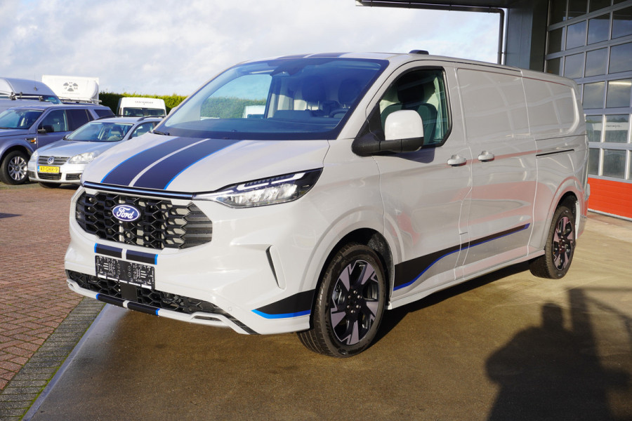 Ford Transit Custom 300L 2.0 TDCI 170PK L2H1 Sport Automaat Schuifdeur L / R Nr. V025 | Airco | Adap.Cruise | Navi | Camera | Blis | 19" Lm velgen