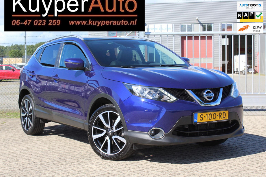 Nissan QASHQAI 1.2 Tekna automaat leder keyless camera's rondom panoramadak etc