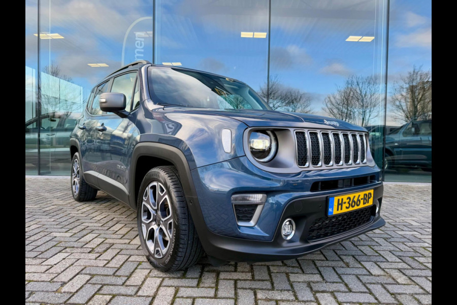 Jeep Renegade 1.3T automaat Freedom, Panoramadak, CarPlay, Leder, Trekhaak, LED