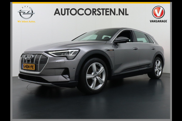 Audi e-tron E-Tron 55 408 PK S-line 95 kWh Quattro Leer Alcantara Apple Carplay Android Audi-Connect Camera Virtual-Cockpit Sportstoelen Par Connected-Services Apple-Carplay Android Interieur-Voorverwarming/koeling Electr.-A-Klep Priv.Glass Niveau-regeling(Automatisch) ESP Hill-Hold Rijstrooksensor AEB Botswaarsch.Systeem Virtual Cockpit sport stoelen Zwarte Hemel  WiFi 150kw snellaadvermogen