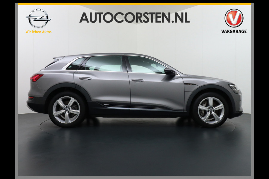 Audi e-tron E-Tron 55 408 PK S-line 95 kWh Quattro Leer Alcantara Apple Carplay Android Audi-Connect Camera Virtual-Cockpit Sportstoelen Par Connected-Services Apple-Carplay Android Interieur-Voorverwarming/koeling Electr.-A-Klep Priv.Glass Niveau-regeling(Automatisch) ESP Hill-Hold Rijstrooksensor AEB Botswaarsch.Systeem Virtual Cockpit sport stoelen Zwarte Hemel  WiFi 150kw snellaadvermogen