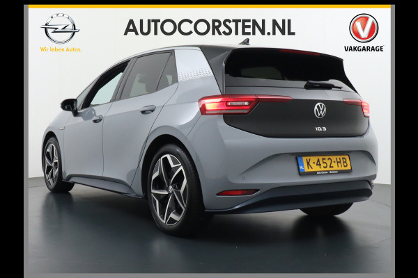 Volkswagen ID.3 AUT. 204pk 58kWh Adap.Cruise Apple Carplay Android Mirror Link 19" Matrix led IQ-.Drive Auto-Pilot Navi-discover-Pro Ecc Camera  Vermoeidheids herkenning Rijstrooksensor Bluetooth Keyless DAB Pdc Usb 19''LM Achteropkomend verkeer waarschuwing Orig.NLse Auto Dealer-Onderhouden 43.000 nieuw!