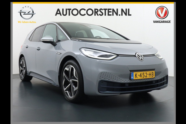 Volkswagen ID.3 AUT. 204pk 58kWh Adap.Cruise Apple Carplay Android Mirror Link 19" Matrix led IQ-.Drive Auto-Pilot Navi-discover-Pro Ecc Camera  Vermoeidheids herkenning Rijstrooksensor Bluetooth Keyless DAB Pdc Usb 19''LM Achteropkomend verkeer waarschuwing Orig.NLse Auto Dealer-Onderhouden 43.000 nieuw!