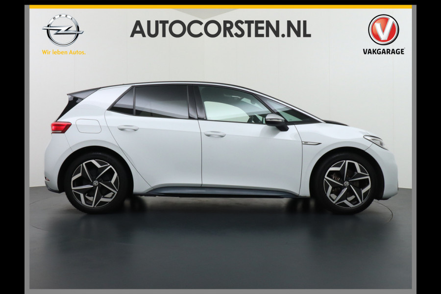 Volkswagen ID.3 AUT. 204pk 58kWh Adap.Cruise Apple Carplay Android Mirror Link 19" Matrix led IQ-.Drive Auto-Pilot WiFi Navi-discover-Pro Ecc Ca Stoelverwarming Vermoeidheids herkenning Rijstrooksensor Bluetooth Keyless DAB Pdc Usb 19''LM Achteropkomend verkeer waarschuwing Orig.NLse Auto Dealer-Onderhouden 43.000 nieuw!