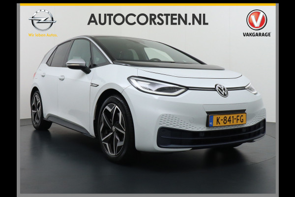 Volkswagen ID.3 AUT. 204pk 58kWh Adap.Cruise Apple Carplay Android Mirror Link 19" Matrix led IQ-.Drive Auto-Pilot WiFi Navi-discover-Pro Ecc Ca Stoelverwarming Vermoeidheids herkenning Rijstrooksensor Bluetooth Keyless DAB Pdc Usb 19''LM Achteropkomend verkeer waarschuwing Orig.NLse Auto Dealer-Onderhouden 44.000 nieuw! 1e Eigenaar