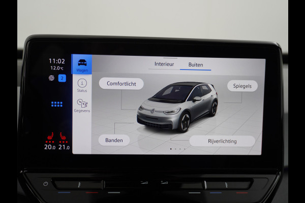 Volkswagen ID.3 AUT. 204pk 58kWh Adap.Cruise Apple Carplay Android Mirror Link 19" Matrix led IQ-.Drive Auto-Pilot WiFi Navi-discover-Pro Ecc Ca Stoelverwarming Vermoeidheids herkenning Rijstrooksensor Bluetooth Keyless DAB Pdc Usb 19''LM Achteropkomend verkeer waarschuwing Orig.NLse Auto Dealer-Onderhouden 44.000 nieuw! 1e Eigenaar