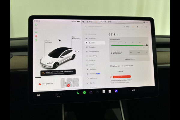 Tesla Model 3 Standard RWD Plus 60 kWh [ 3-Fase ] (INCL-BTW) Aut. *PANO | AUTO-PILOT | NAPPA-LEATHER | KEYLESS | FULL-LED | MEMORY-PACK | SURROUND-VIEW | DAB | APP-CONNECT | DIGI-COCKPIT | LANE-ASSIST | TOWBAR | COMFORT-SEATS | 18"ALU*