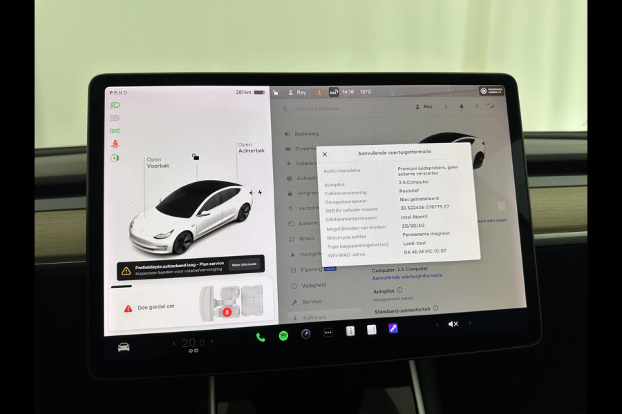 Tesla Model 3 Standard RWD Plus 60 kWh [ 3-Fase ] (INCL-BTW) Aut. *PANO | AUTO-PILOT | NAPPA-LEATHER | KEYLESS | FULL-LED | MEMORY-PACK | SURROUND-VIEW | DAB | APP-CONNECT | DIGI-COCKPIT | LANE-ASSIST | TOWBAR | COMFORT-SEATS | 18"ALU*