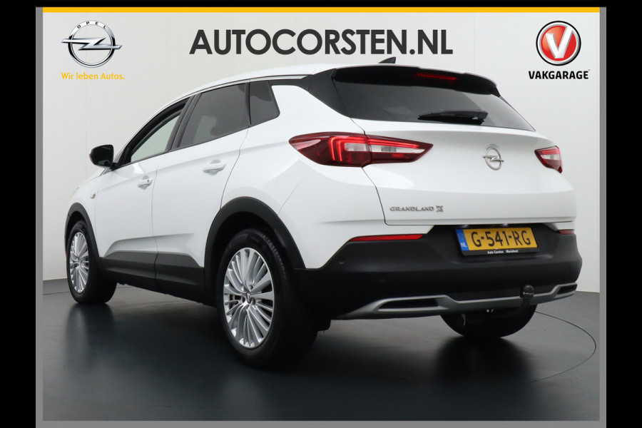 Opel Grandland X AUTOM-8 T131PK Navi Camera Trekhaak Apple Carplay Android 18"lm Pdc Opel-Connect Dual-Ecc Elec.Achterklep AGR-Stoel+Verwarmd DAB Regen-Lichtsensor Led Lane-Assist Bluetooth 1e eigenaar Origineel NLse auto ! Orig. NLse Auto 1e Eigenaar 1300kg trekvermogen