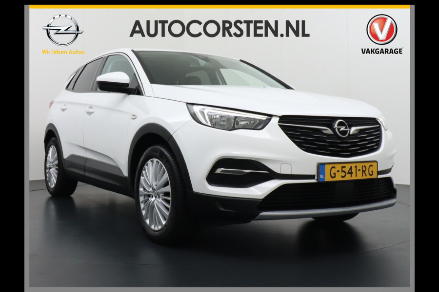 Opel Grandland X AUTOM-8 T131PK Navi Camera Trekhaak Apple Carplay Android 18"lm Pdc Opel-Connect Dual-Ecc Elec.Achterklep AGR-Stoel+Verwarmd DAB Regen-Lichtsensor Led Lane-Assist Bluetooth 1e eigenaar Origineel NLse auto ! Orig. NLse Auto 1e Eigenaar 1300kg trekvermogen