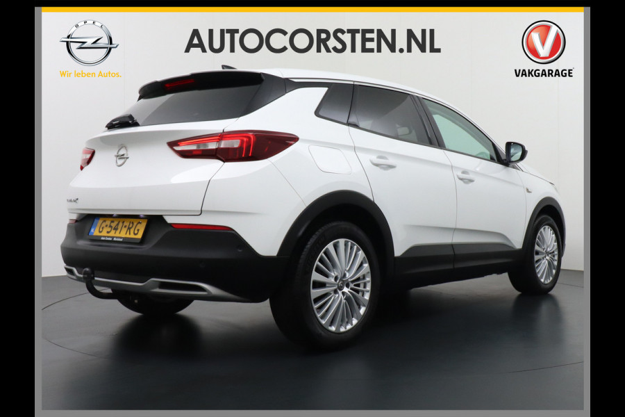 Opel Grandland X AUTOM-8 T131PK Navi Camera Trekhaak Apple Carplay Android 18"lm Pdc Opel-Connect Dual-Ecc Elec.Achterklep AGR-Stoel+Verwarmd DAB Regen-Lichtsensor Led Lane-Assist Bluetooth 1e eigenaar Origineel NLse auto ! Orig. NLse Auto 1e Eigenaar 1300kg trekvermogen