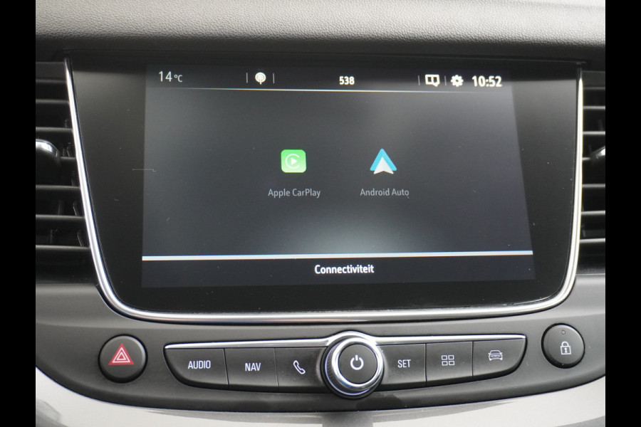 Opel Grandland X AUTOM-8 T131PK Navi Camera Trekhaak Apple Carplay Android 18"lm Pdc Opel-Connect Dual-Ecc Elec.Achterklep AGR-Stoel+Verwarmd DAB Regen-Lichtsensor Led Lane-Assist Bluetooth 1e eigenaar Origineel NLse auto ! Orig. NLse Auto 1e Eigenaar 1300kg trekvermogen