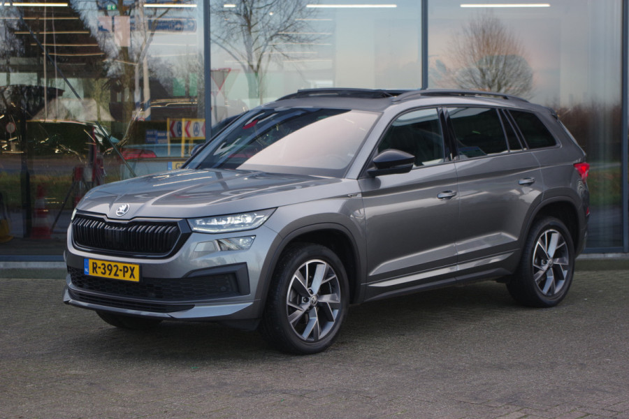 Škoda Kodiaq 1.5 TSI 150 PK Sportline Business 7p, Panoramadak, Elek. Trekhaak, Memory, Camera, 19'' Inch