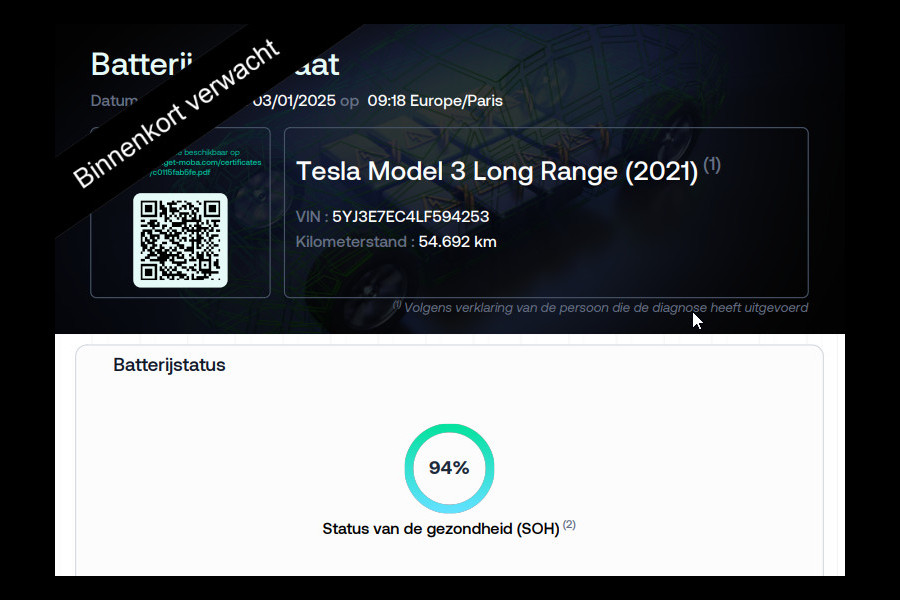 Tesla Model 3 PERFORMANCE AWD 75KWH MET 462 PK LONG RANGE PANORAMADAK. KEYLESS ENTRY. VOOR & ACHTER VERWARMDE STOELEN. ACCU = 94%