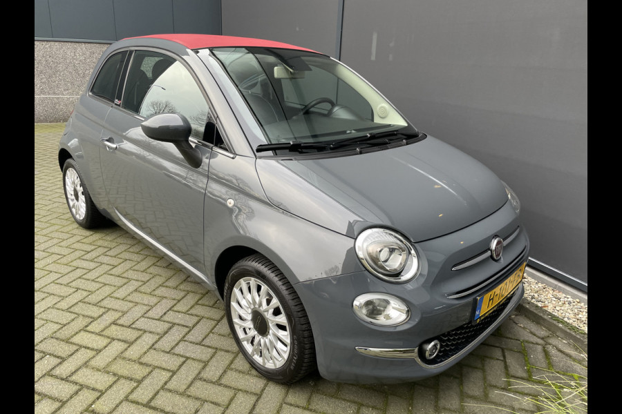 Fiat 500 Cabrio 0.9 TwinAir Turbo Lounge Airco - Cruise control - Navigatie full map - Multifunctioneel lederen stuurwiel - Mistlampen - E-bedienbare kap - 15"licht metalen velgen Pack vision met regensensor en park. sensoren achter