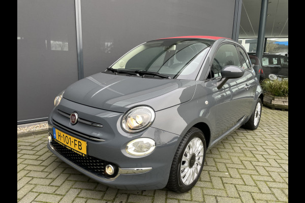 Fiat 500 Cabrio 0.9 TwinAir Turbo Lounge Airco - Cruise control - Navigatie full map - Multifunctioneel lederen stuurwiel - Mistlampen - E-bedienbare kap - 15"licht metalen velgen Pack vision met regensensor en park. sensoren achter