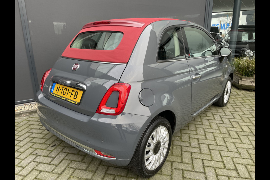 Fiat 500 Cabrio 0.9 TwinAir Turbo Lounge Airco - Cruise control - Navigatie full map - Multifunctioneel lederen stuurwiel - Mistlampen - E-bedienbare kap - 15"licht metalen velgen Pack vision met regensensor en park. sensoren achter