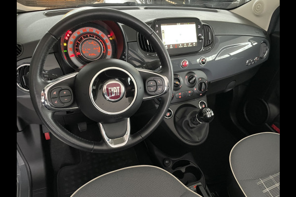 Fiat 500 Cabrio 0.9 TwinAir Turbo Lounge Airco - Cruise control - Navigatie full map - Multifunctioneel lederen stuurwiel - Mistlampen - E-bedienbare kap - 15"licht metalen velgen Pack vision met regensensor en park. sensoren achter