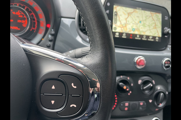 Fiat 500 Cabrio 0.9 TwinAir Turbo Lounge Airco - Cruise control - Navigatie full map - Multifunctioneel lederen stuurwiel - Mistlampen - E-bedienbare kap - 15"licht metalen velgen Pack vision met regensensor en park. sensoren achter