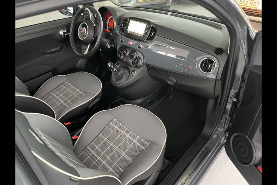 Fiat 500 Cabrio 0.9 TwinAir Turbo Lounge Airco - Cruise control - Navigatie full map - Multifunctioneel lederen stuurwiel - Mistlampen - E-bedienbare kap - 15"licht metalen velgen Pack vision met regensensor en park. sensoren achter