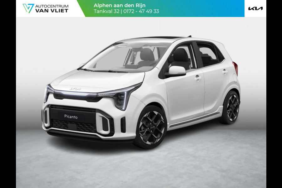 Kia Picanto 1.0 DPI GT-Line | Snel leverbaar | Schuifkanteldak| Dode hoek assistentie | stoel en stuurverwarming |