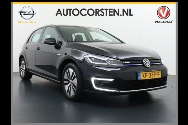 Volkswagen e-Golf adaptief Apple Cruise control Carplay/Android Auto Navi discover pro Warmtepomp Climatronic Licht-Regensensor Parkeerhulp Led-ko Lmv 16" Pdc AEB Comfortstoelen