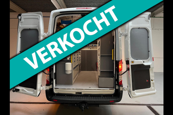 Ford Transit 350 SERVICEWAGEN 2.0 TDCI 130PK EURO6 L3H3 VICTRON V230 SORTIMO INRICHTING AIRCO STANDKACHEL TREKHAAK RIJKLAARPRIJS!