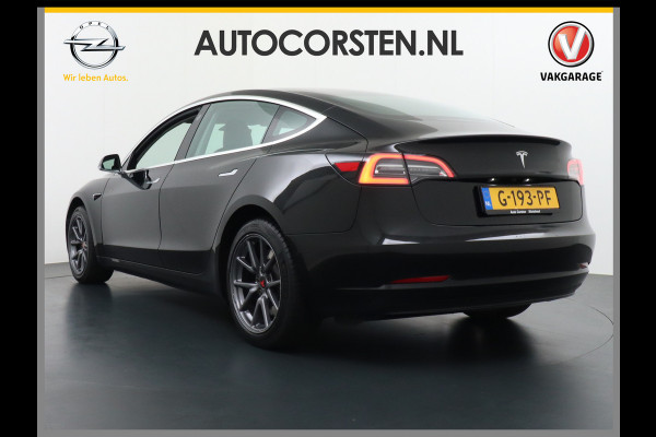 Tesla Model 3 SR+60kWh 326PK AutoPilot FSD-v.b Premium-Luidsprekers Leer PanoDak Adaptive cruise 18" Camera's Elektr.-Stuur+Stoelen+Spiegels+G Ecc Navigatiesysteem full map LED-a+v Comfortstoel(en) ACC Dual-ECC DAB Voorverwarmen interieur via App Keyless via Telefoonsleutel One-Pedal-Drive Orig. nlse auto  1e eigenaar Slechts 1584kg (Lichtste Tesla)